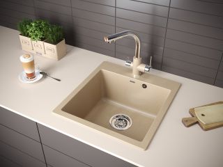 Мойка кухонная Paulmark Kante PM105152-QU кварц